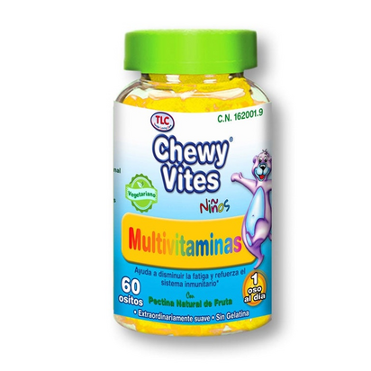 Chewy Vites Multivitaminas Crianças TLC 60 Ursinhos de goma